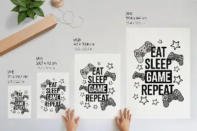 Poster con iscrizioni a stelle in stile moderno minimalista