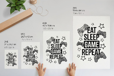 Poster Iscrizioni a stelle in stile moderno minimalista