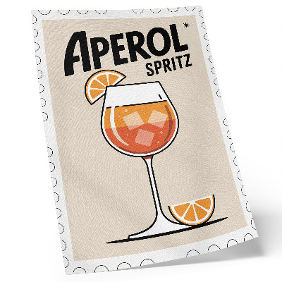 Poster Bevanda Aperol su sfondo arancione
