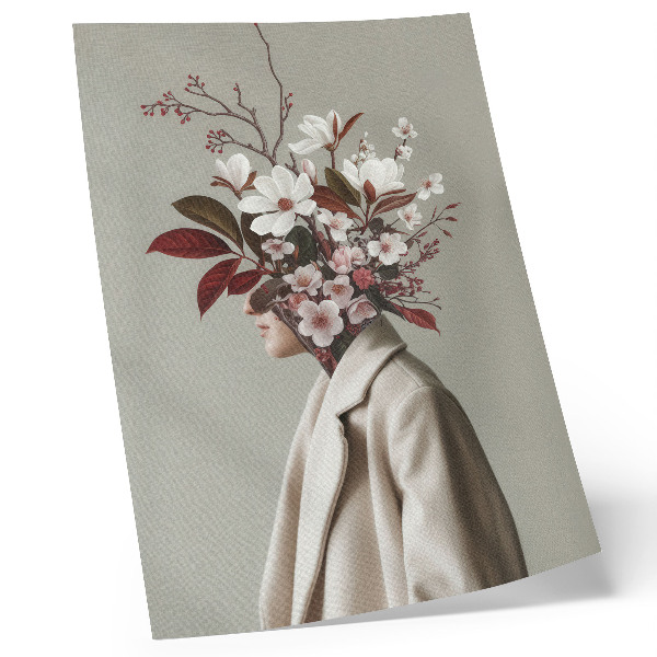 Poster Bouquet di fiori di fronte all'ispirazione artistica
