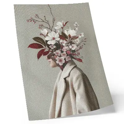 Poster bouquet di fiori con ispirazione artistica