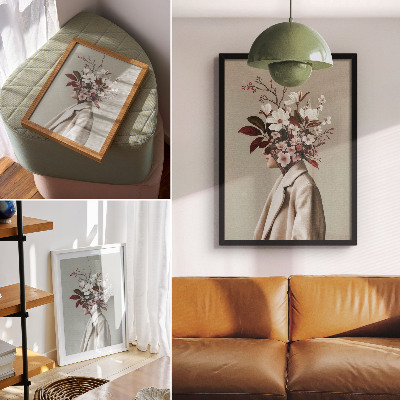 Poster Bouquet di fiori di fronte all'ispirazione artistica