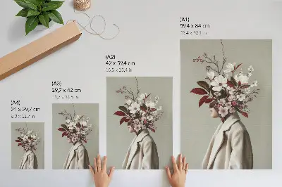 Poster bouquet di fiori con ispirazione artistica