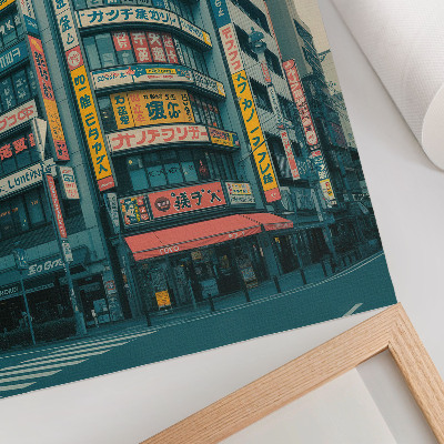 Foto su tela Iscrizioni colorate su edifici modernisti