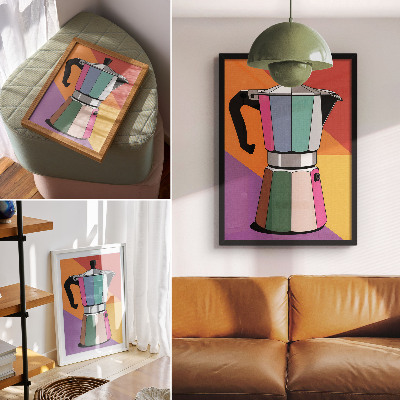 Foto su tela Colori contrastanti, stile espressivo, combinazione fruttuosa