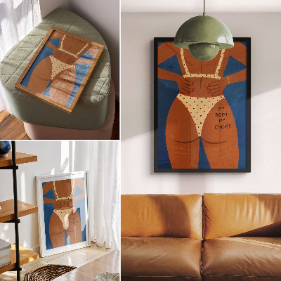Poster Un'immagine moderna della forza femminile