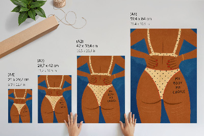 Poster Un'immagine moderna della forza femminile