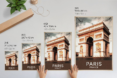 Stampa su tela Arco trionfale, dettagli di architettura classica