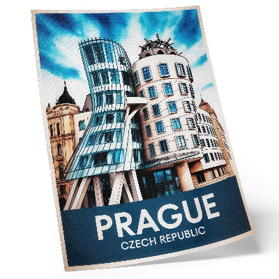 Poster La modernità architettonica futuristica di Praga