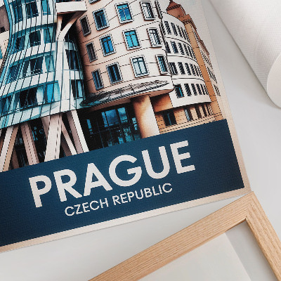 Poster La modernità architettonica futuristica di Praga