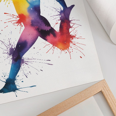 Stampa su tela Una figura dai colori vivaci con una spada