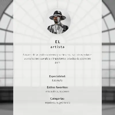 Poster facciata gialla con quattro balconi in stile minimalista