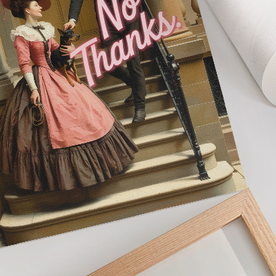 Poster costumi storici iscrizioni pastello modernità
