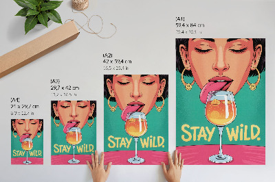 Stampa su tela Colori intensi, atmosfera positiva, pop art, espressività