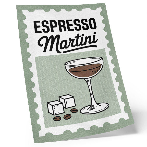 Poster Grafica in stile vintage per l'espresso martini