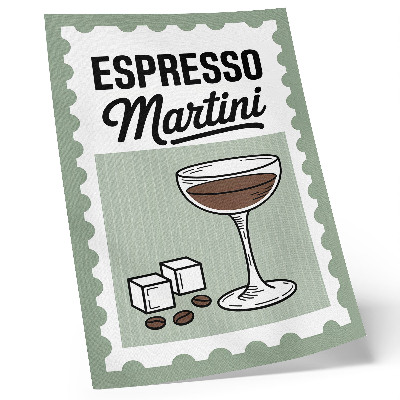 Poster Grafica in stile vintage per l'espresso martini