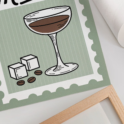 Poster Grafica in stile vintage per l'espresso martini