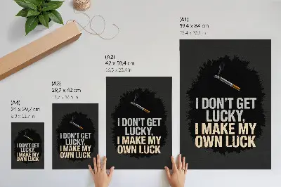 Stampa su tela con slogan motivazionale dal design minimalista