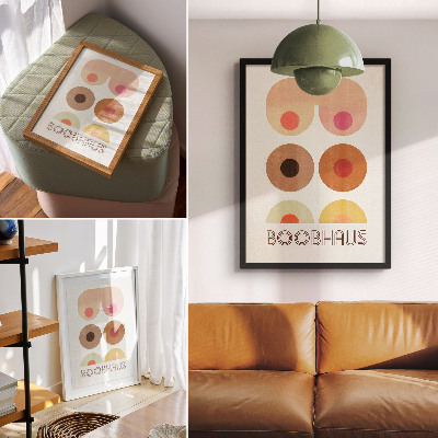 Foto su tela Grafica in stile Bauhaus di Boobhaus