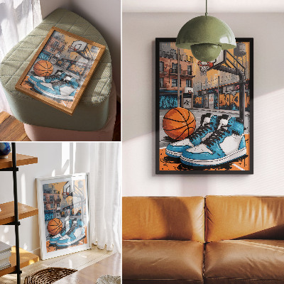 Stampa su tela Graffiti city playground stile moderno