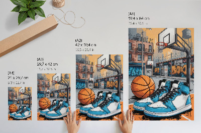 Stampa su tela Graffiti city playground stile moderno