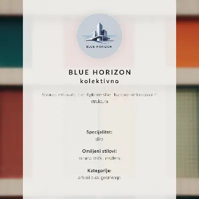 Poster composizione minimalista Villa Orange Sky
