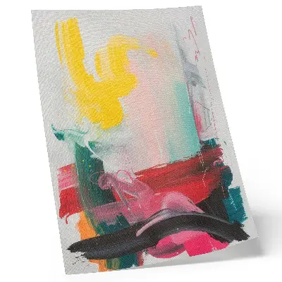 Poster con colori dinamici ricchi di emozione e movimento