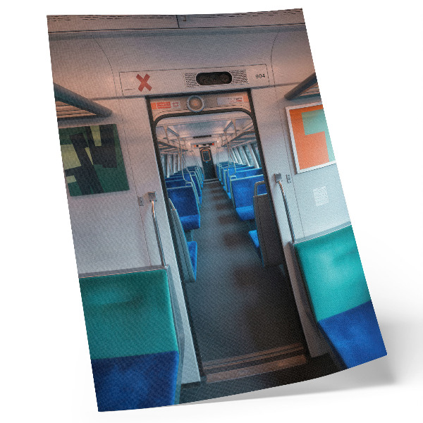 Poster Armonia geometrica nel design d'interni moderno