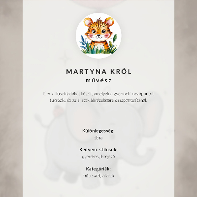 Poster Tigre in stile grafico dai colori intensi