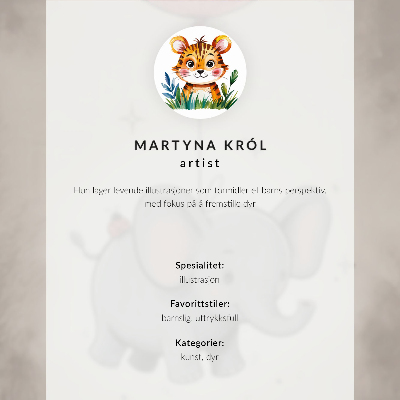 Poster Tigre in stile grafico dai colori intensi