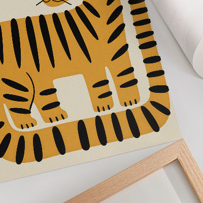 Poster Tigre in stile grafico dai colori intensi
