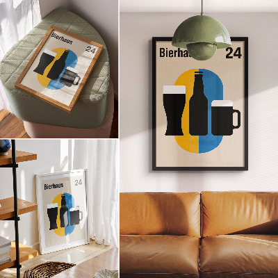 Poster Colori contrastanti e forme geometriche