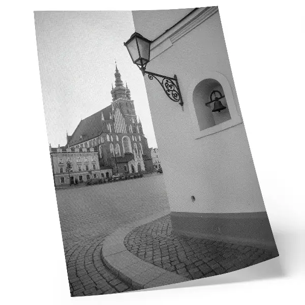 Foto su tela architettura in bianco e nero con eleganza e simmetria