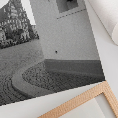 Foto su tela Architettura in bianco e nero, eleganza, simmetria