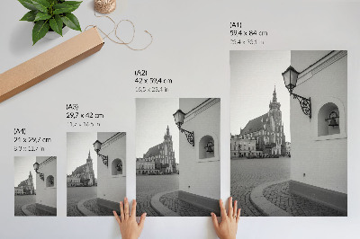 Foto su tela Architettura in bianco e nero, eleganza, simmetria