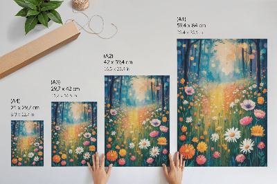 Poster Fiori colorati, stile moderno, atmosfera gioiosa