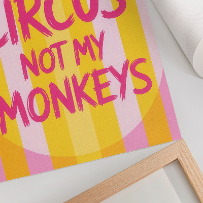 Poster Strisce colorate e testo in grassetto