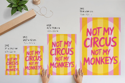 Poster Strisce colorate e testo in grassetto