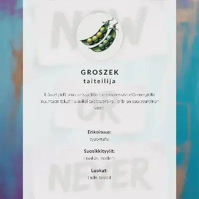 Poster con colori dinamici, testi ispiratori e atmosfera moderna