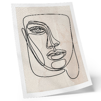 Foto su tela Minimalismo eleganza viso beige nero