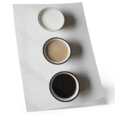 Poster Tre bevande diverse, disposizione minimalista