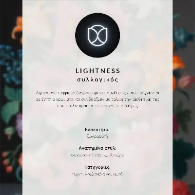 Stampa su tela scritta luminosa su sfondo di fiori colorati