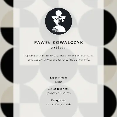 Poster armonia delle forme geometriche in stile moderno e minimalista