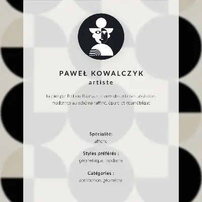 Poster armonia delle forme geometriche in stile moderno e minimalista