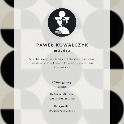 Poster armonia delle forme geometriche in stile moderno e minimalista