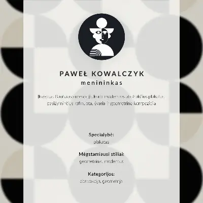 Poster armonia delle forme geometriche in stile moderno e minimalista