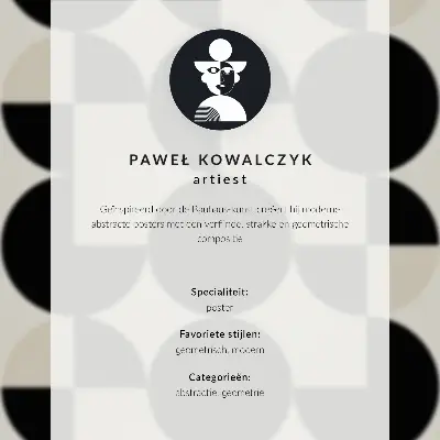 Poster armonia delle forme geometriche in stile moderno e minimalista