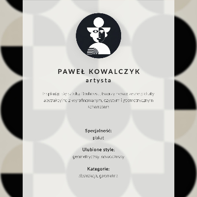 Poster Armonia delle forme geometriche, modernità, minimalismo