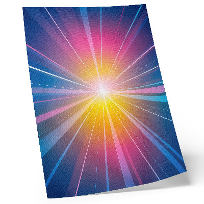 Poster Raggi di colori energici punto focale