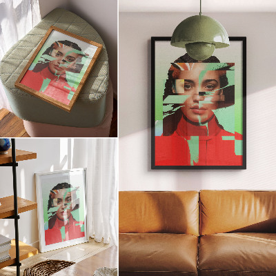 Poster Visione frammentata della modernità della pop art